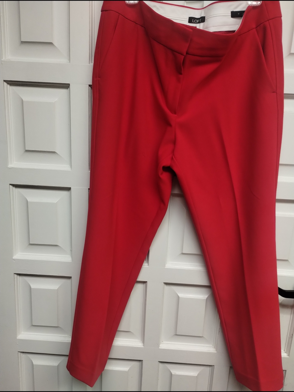 LOFT Women's Red Tailored Pants